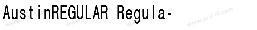 AustinREGULAR Regula字体转换